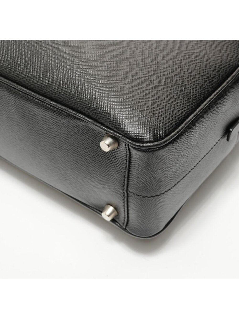 Prada Shoulder Bag Tessuto Gaffre Saffiano Leather - Picture 6 of 10